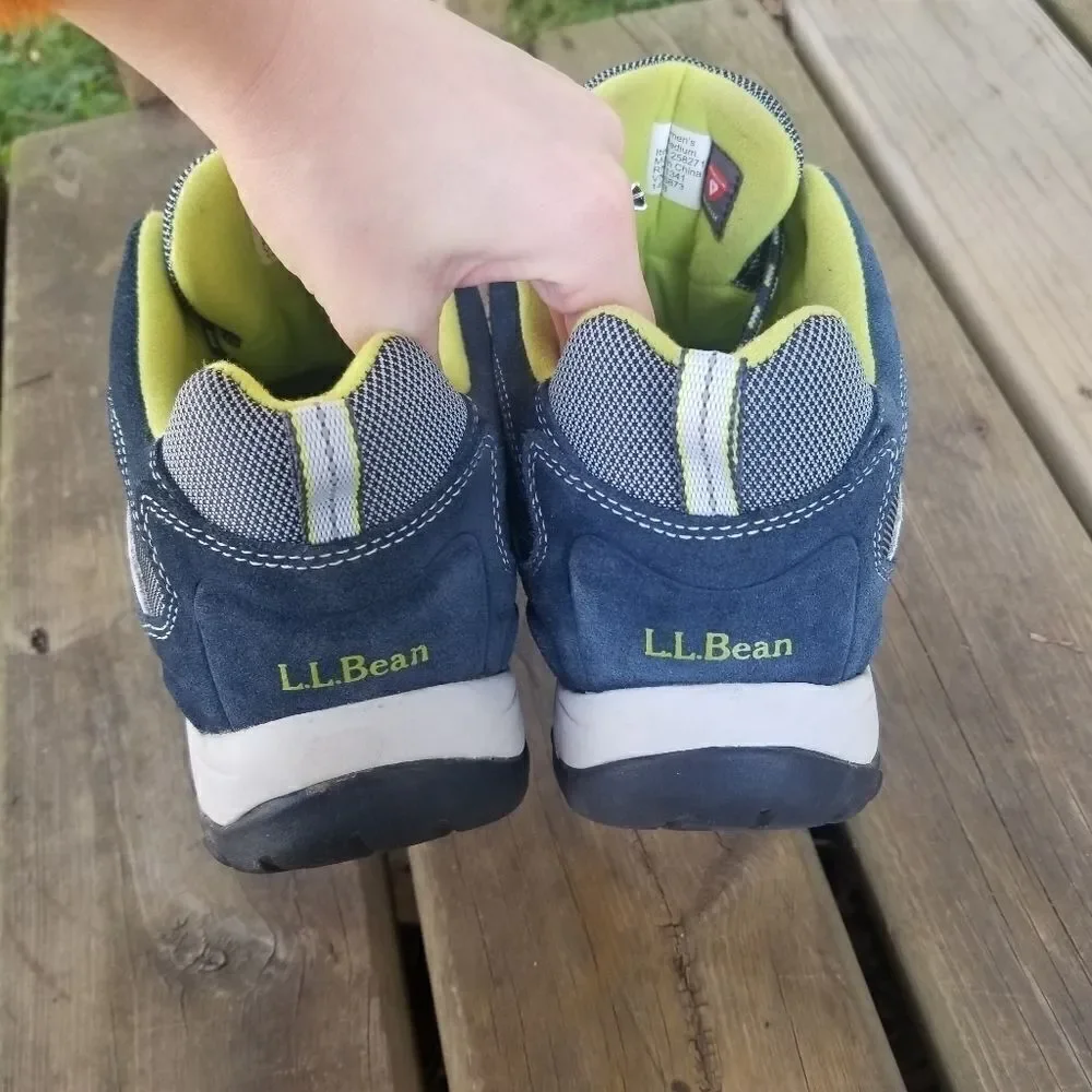 L.L.Bean Tek‎ 2.5 Waterproof Hiking Low Boot Shoes 11 Blue Green Gorpcore